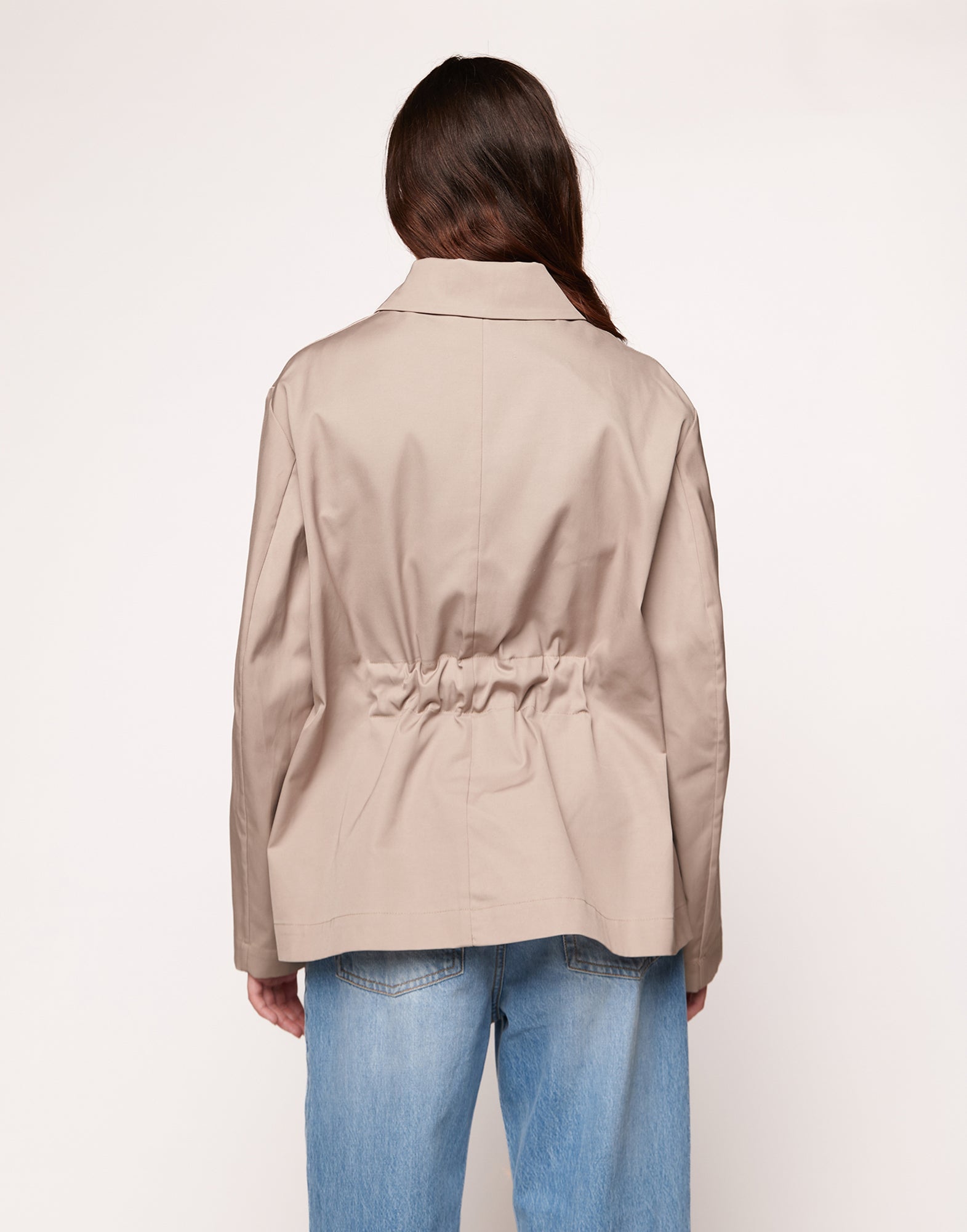 Field Jacket Salvia in Tecno Gabardine Safari
