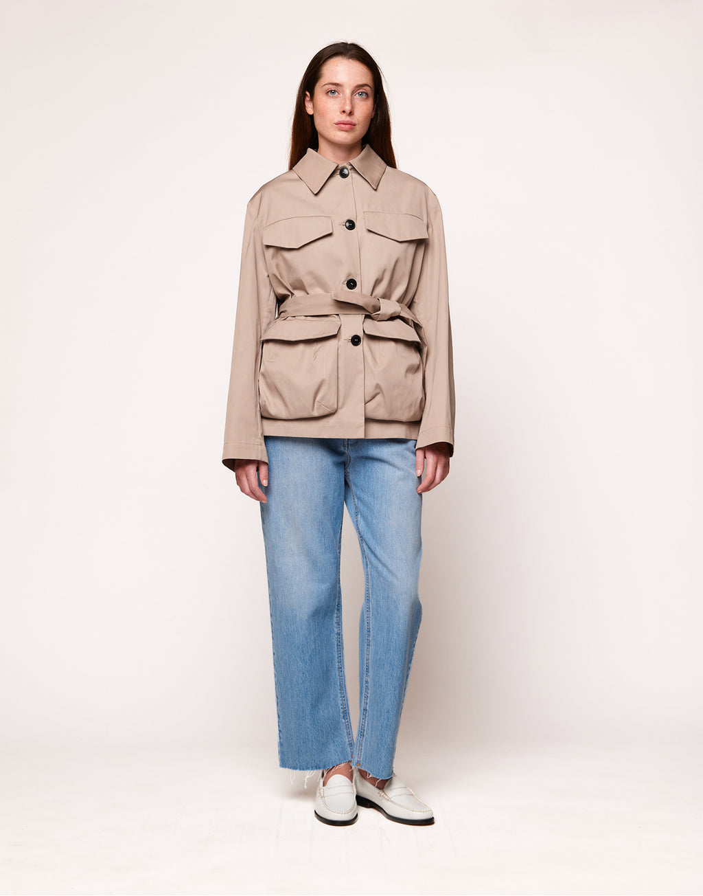 Field Jacket Salvia in Tecno Gabardine Safari