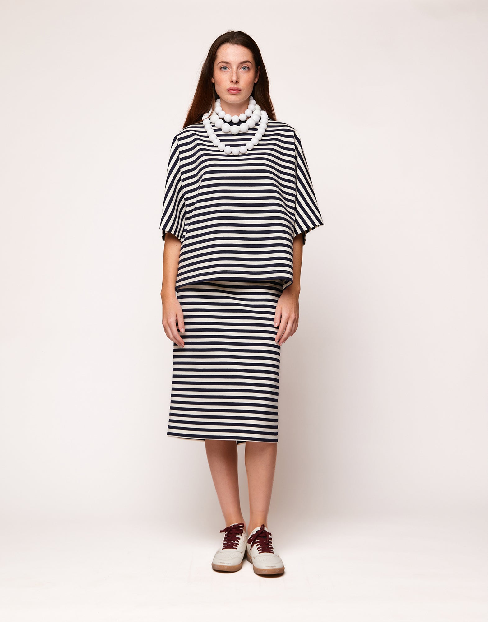 Collana con Maxi Perle in Resina Off White