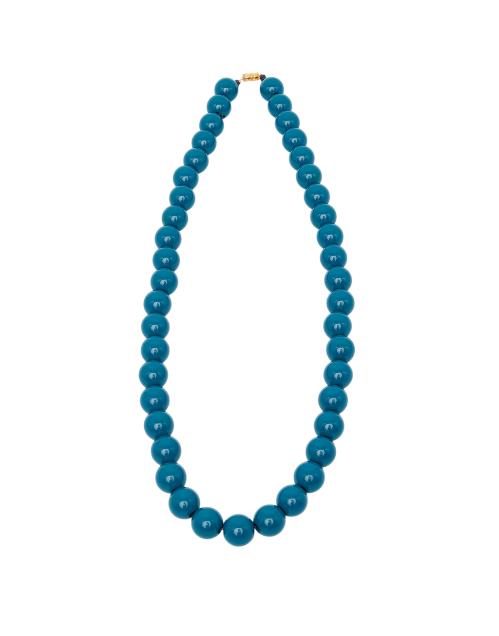 Collana con Maxi Perle in Resina Turchese