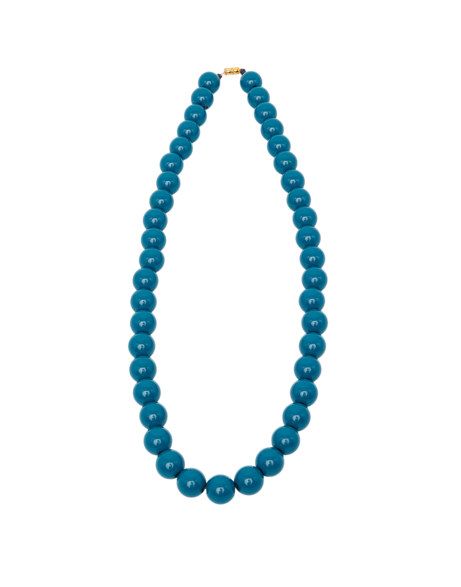 Collana con Maxi Perle in Resina Turchese