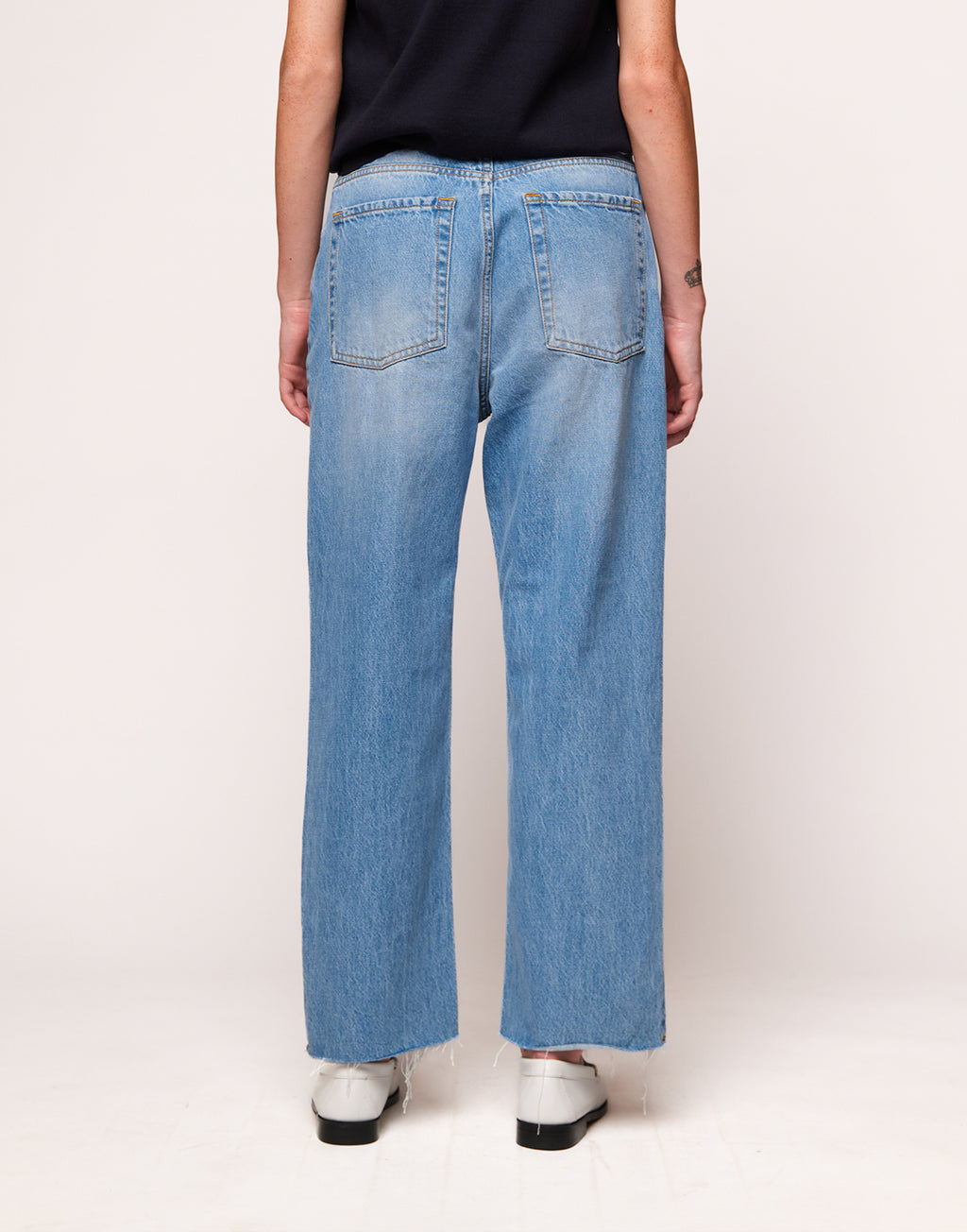 Jeans Baggy a 5 Tasche in Denim Light Blue