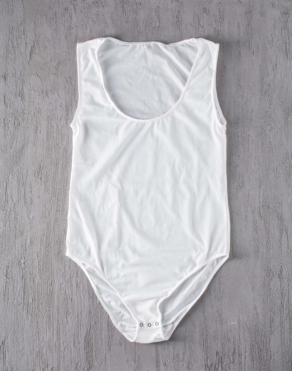 Body in Tulle Elasticizzato Bianco
