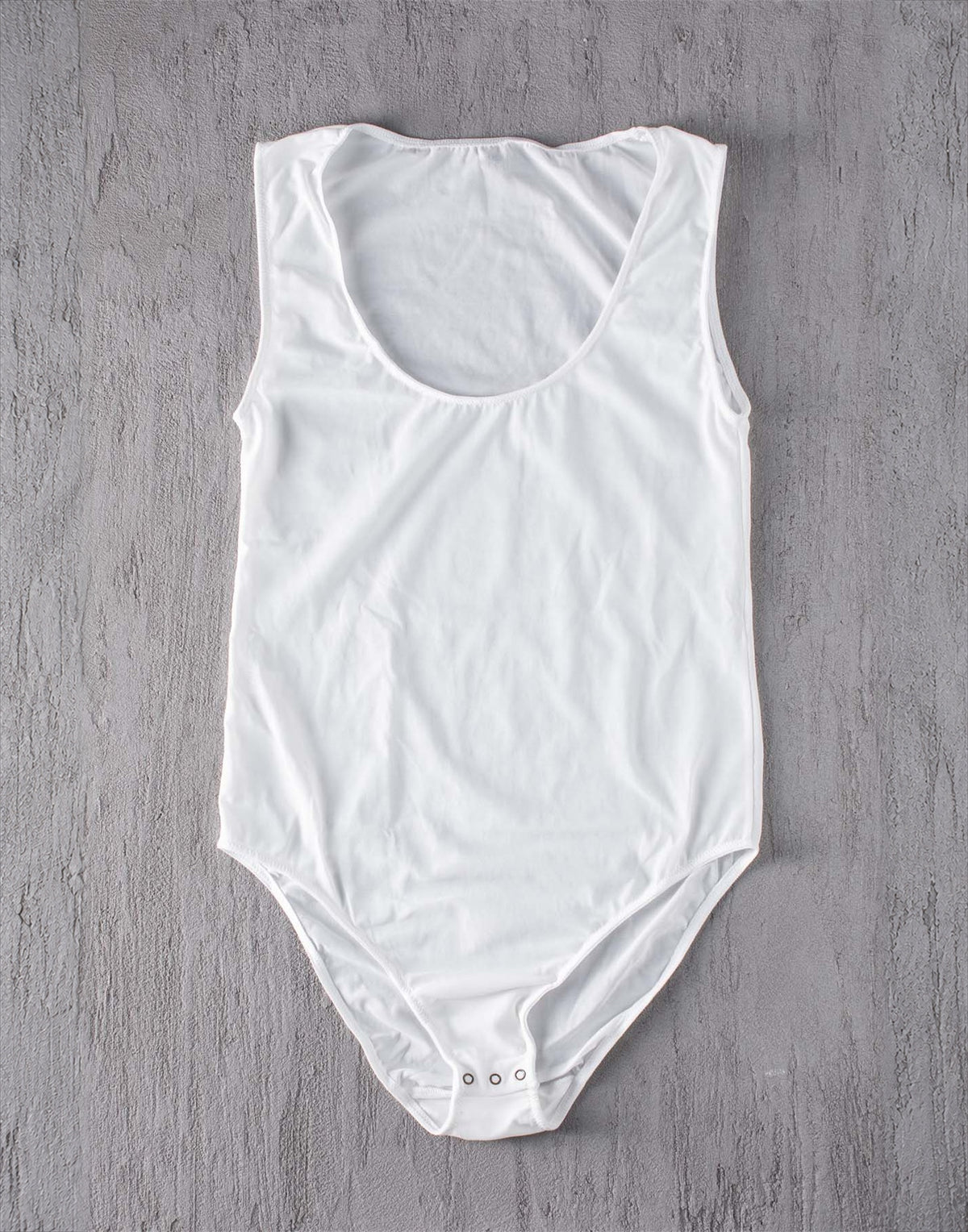 Body in Tulle Elasticizzato Bianco