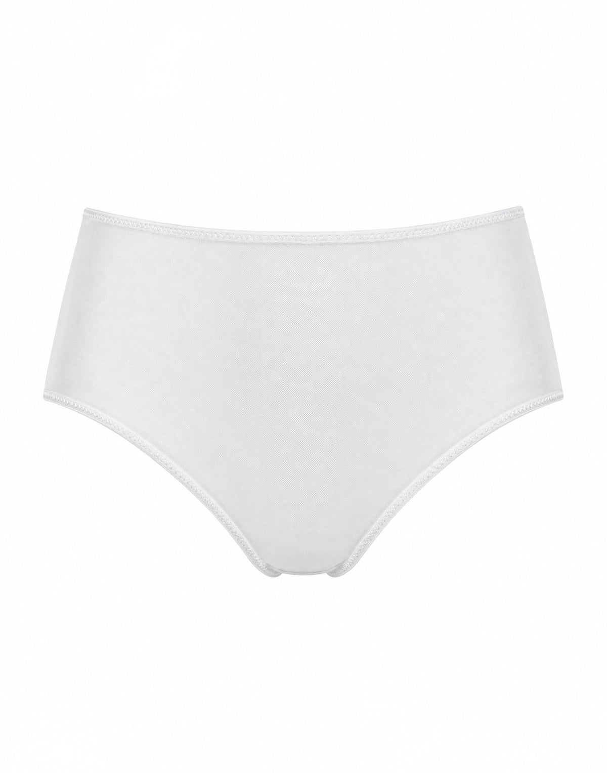 Slip a Culotte in Tulle Elasticizzato Bianco
