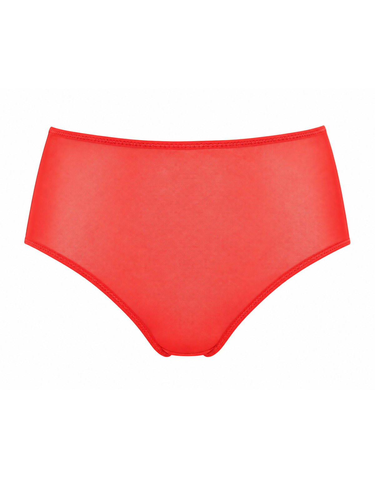 Slip a Culotte in Tulle Elasticizzato Corallo