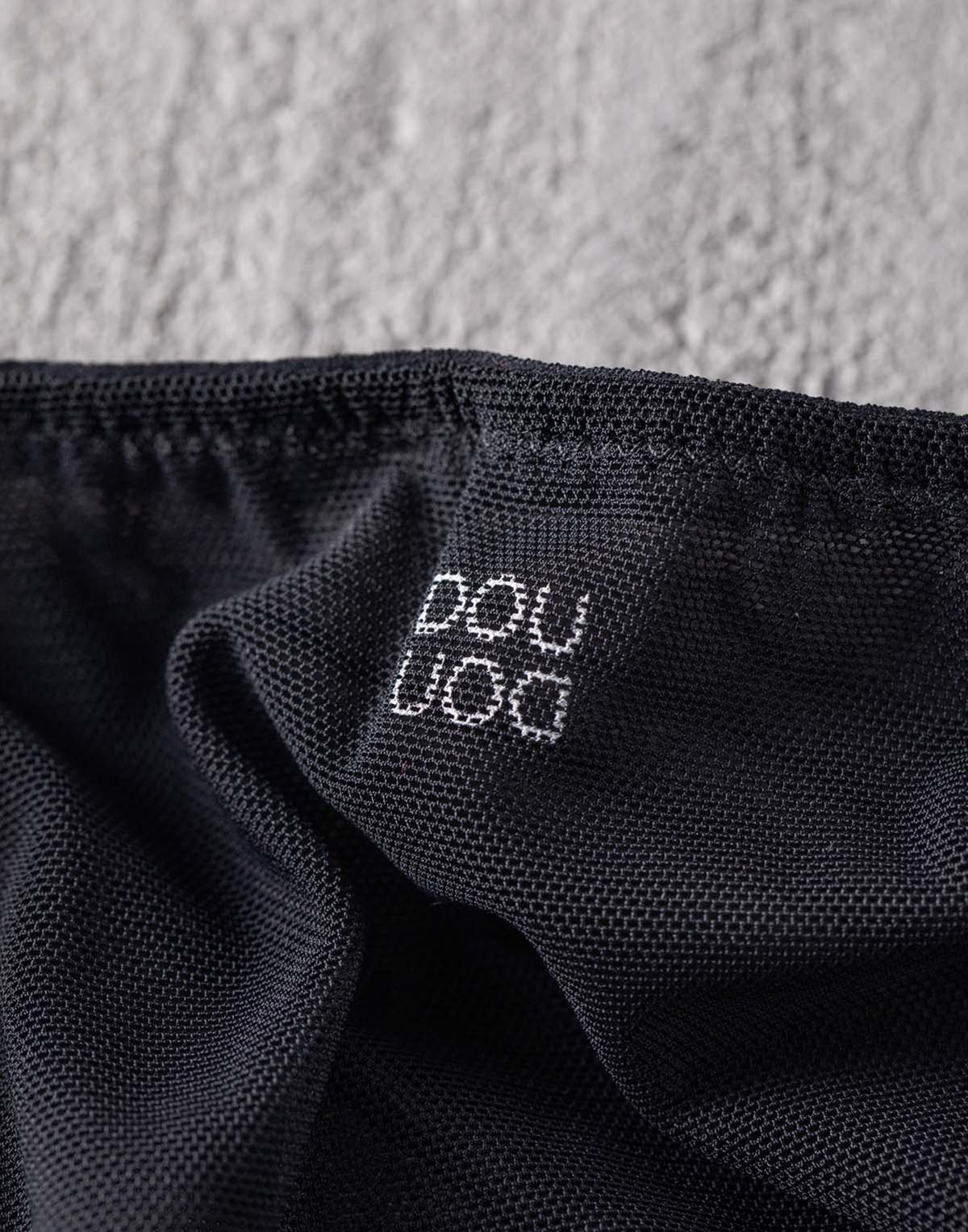 Slip a Culotte in Tulle Elasticizzato Nero