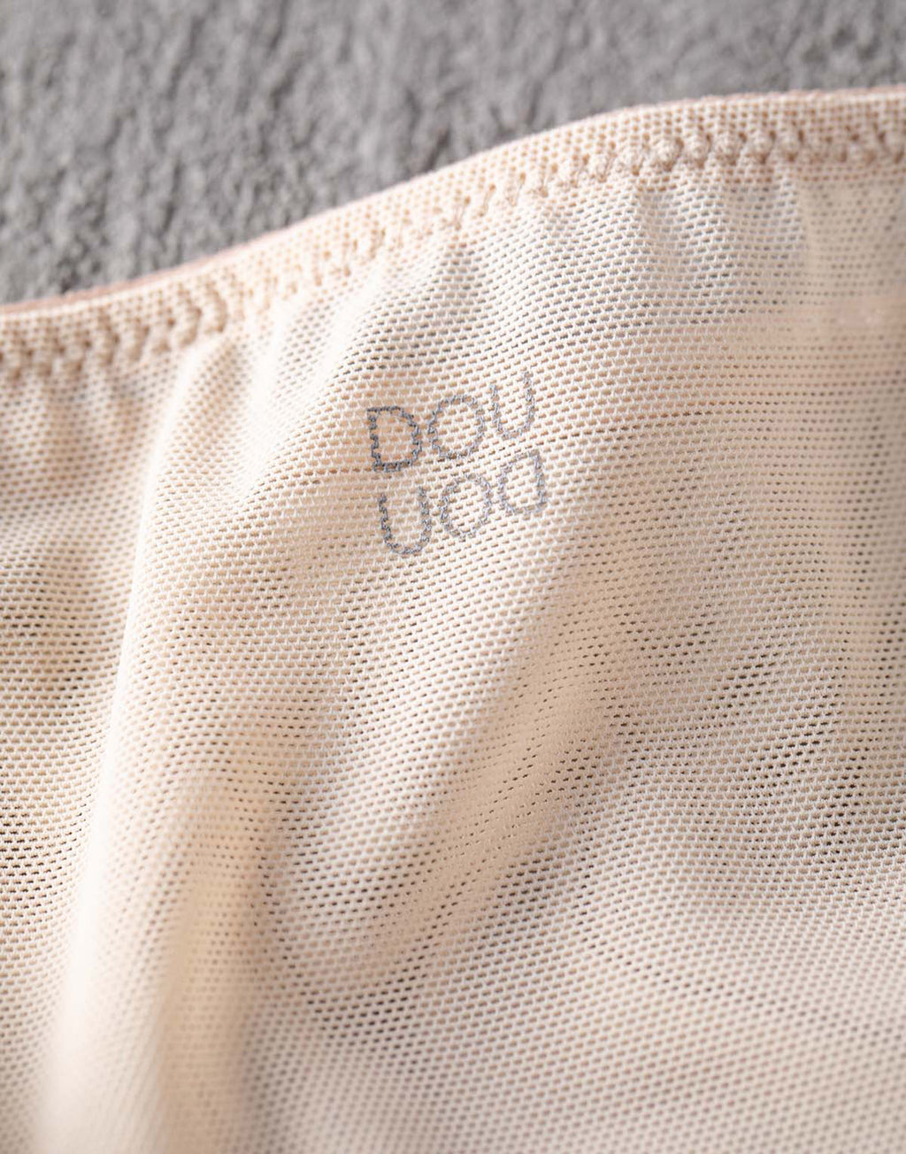 Slip a Culotte in Tulle Elasticizzato Nude