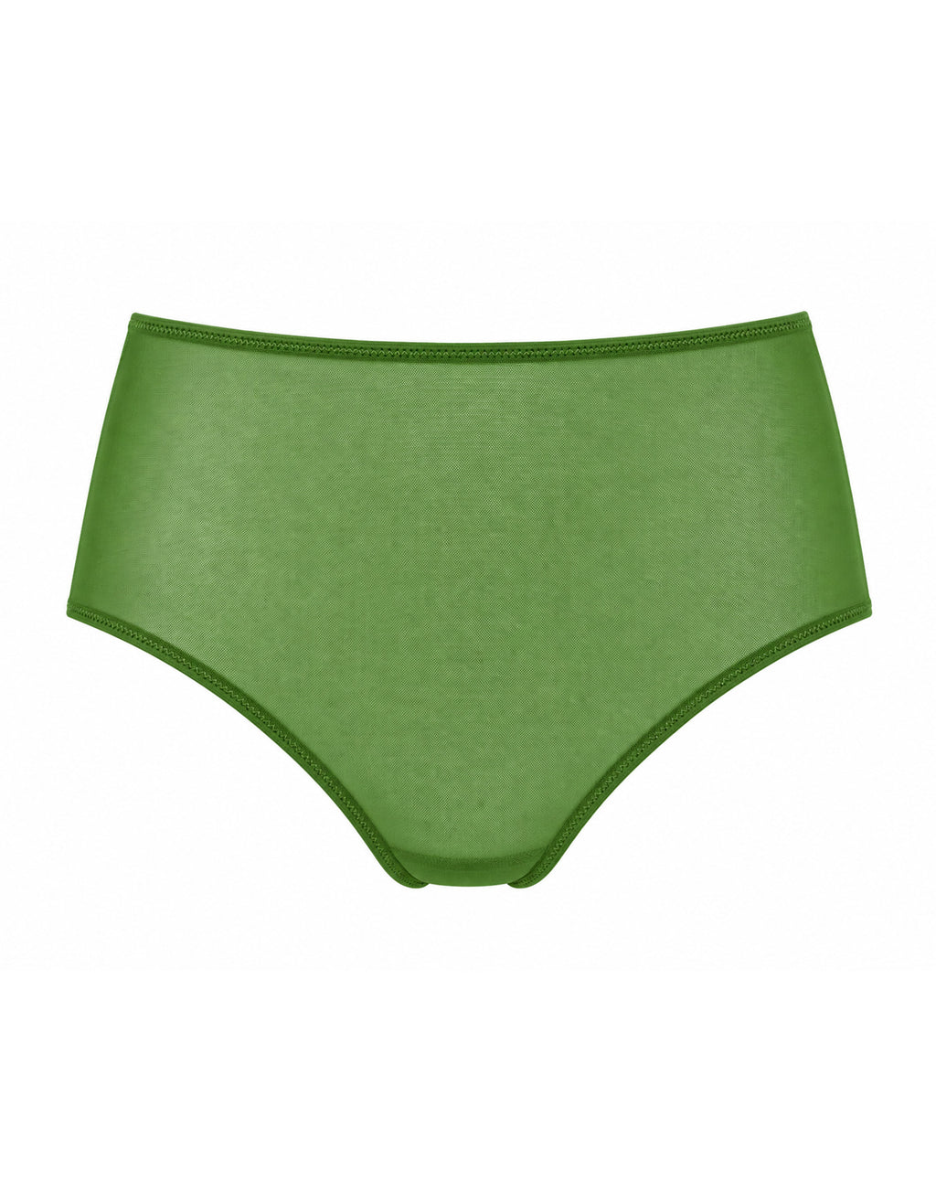 Slip a Culotte in Tulle Elasticizzato Verde