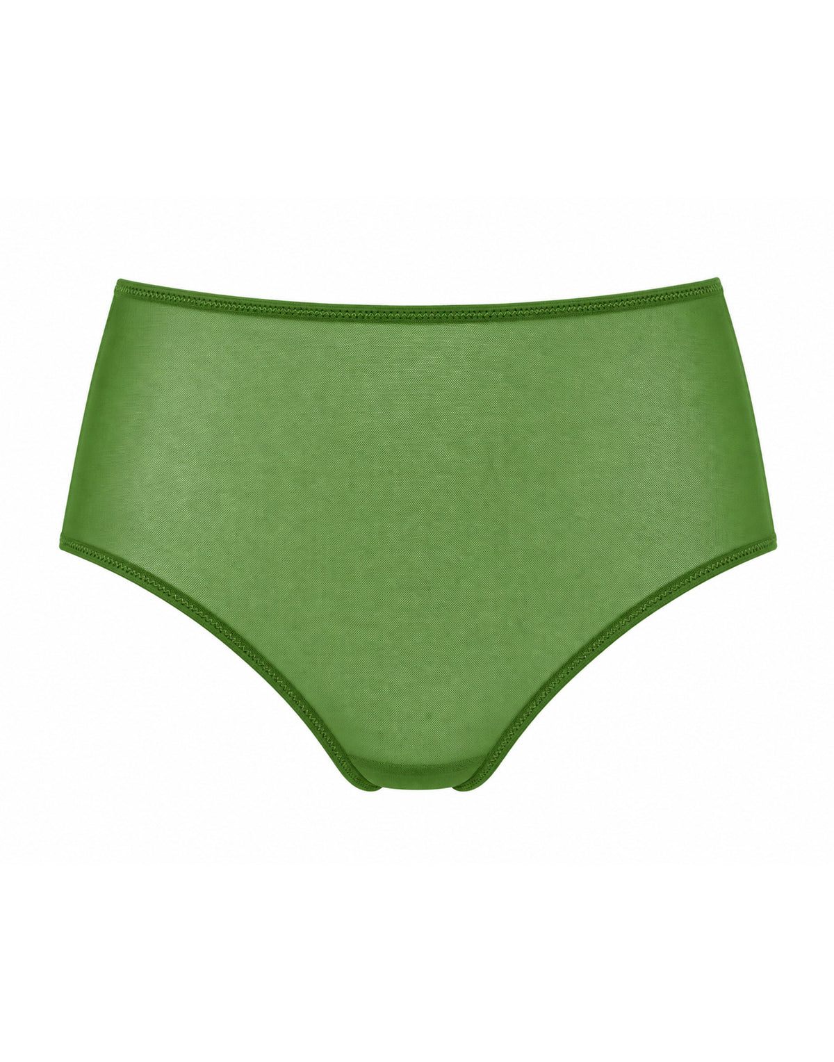 Slip a Culotte in Tulle Elasticizzato Verde