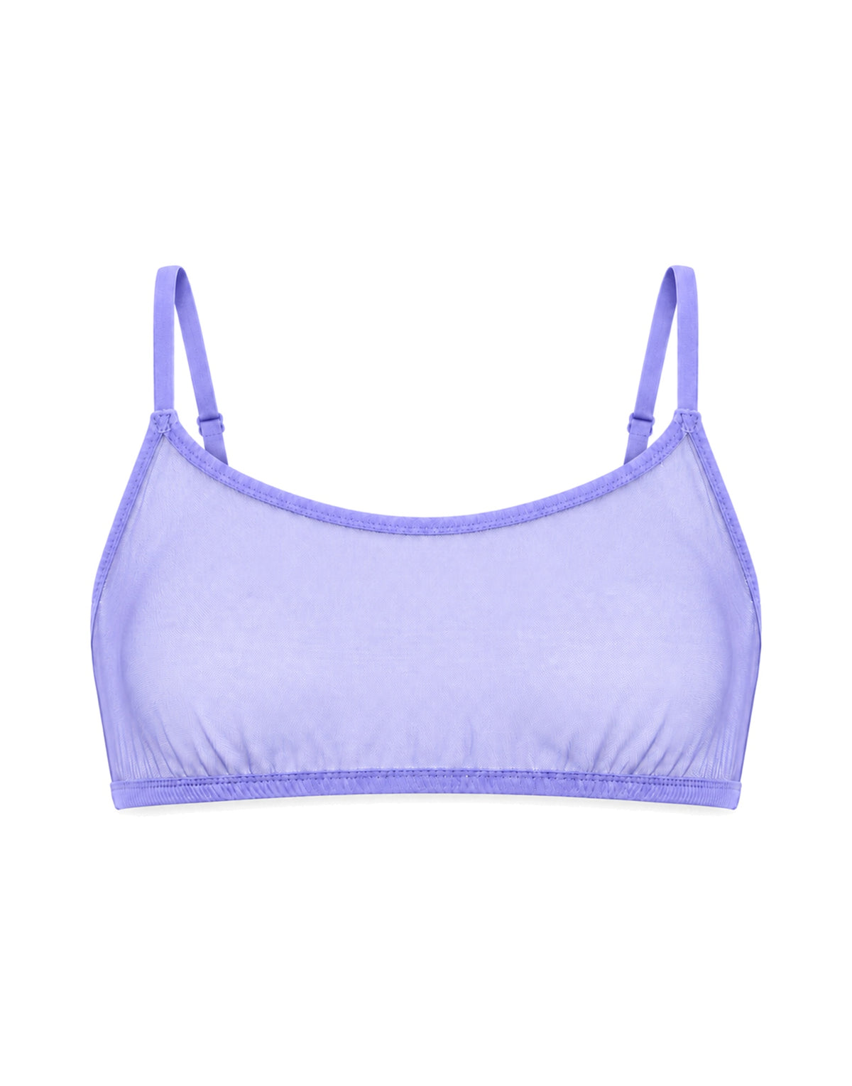 Reggiseno a Fascia in Tulle Lavanda