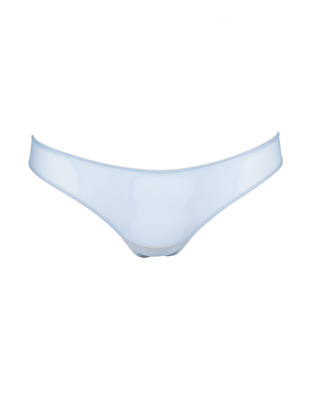 Slip a Brasiliana in Tulle Elasticizzato Azzurro