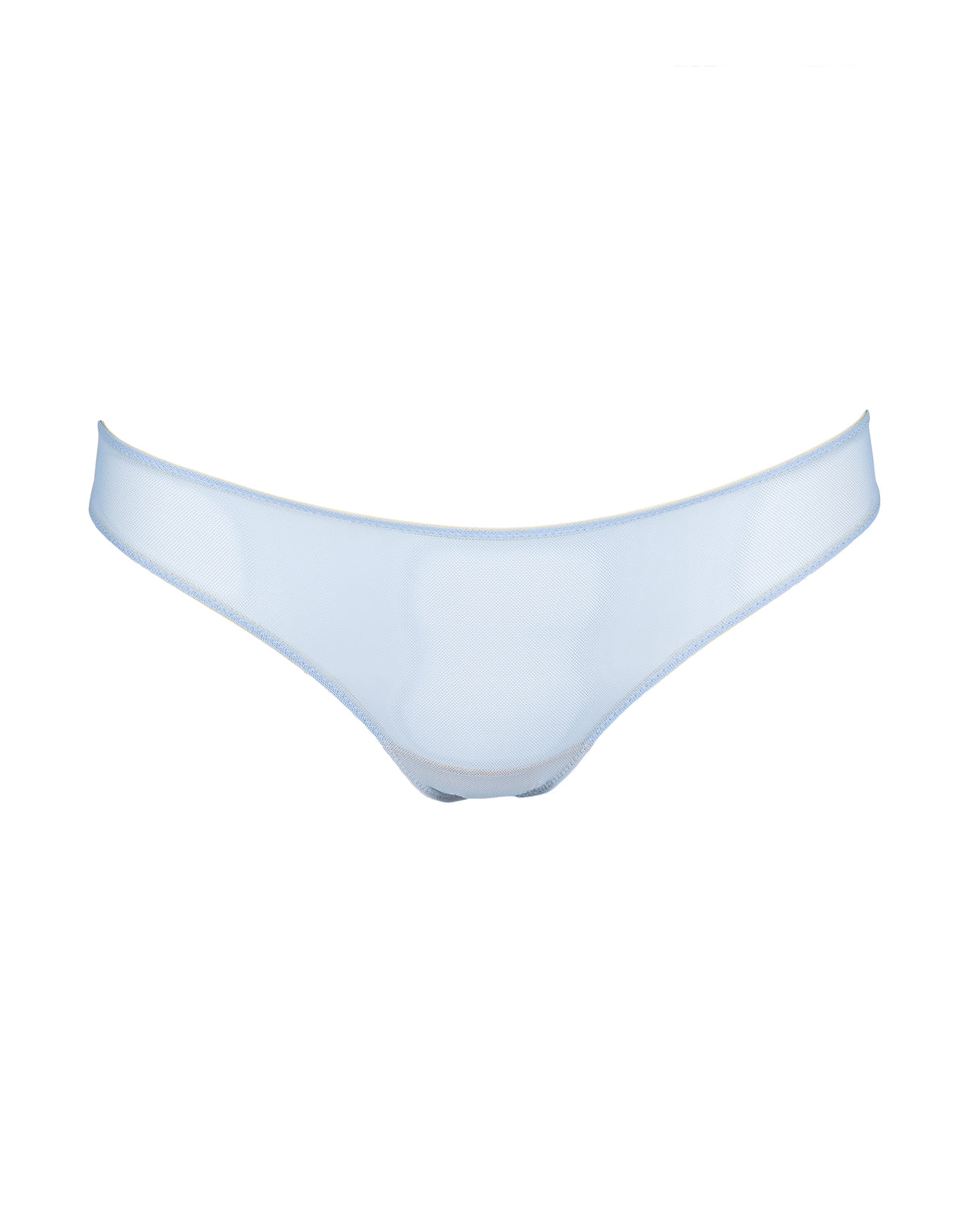 Slip a Brasiliana in Tulle Elasticizzato Azzurro