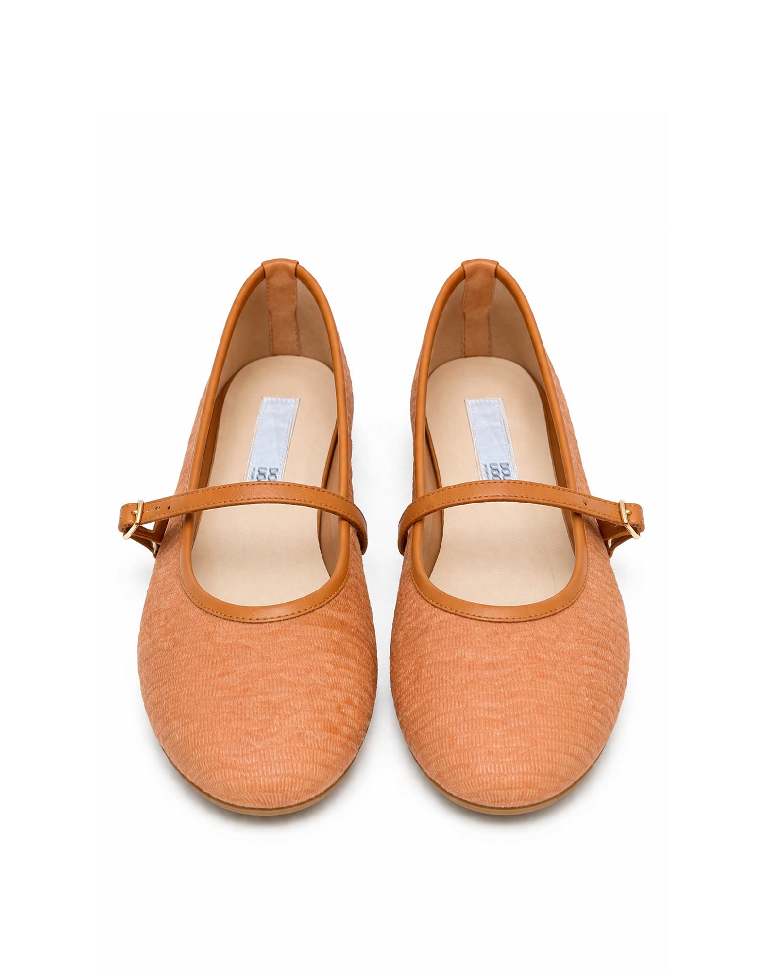 Ballerine Mary Jane in Tessuto Mattone