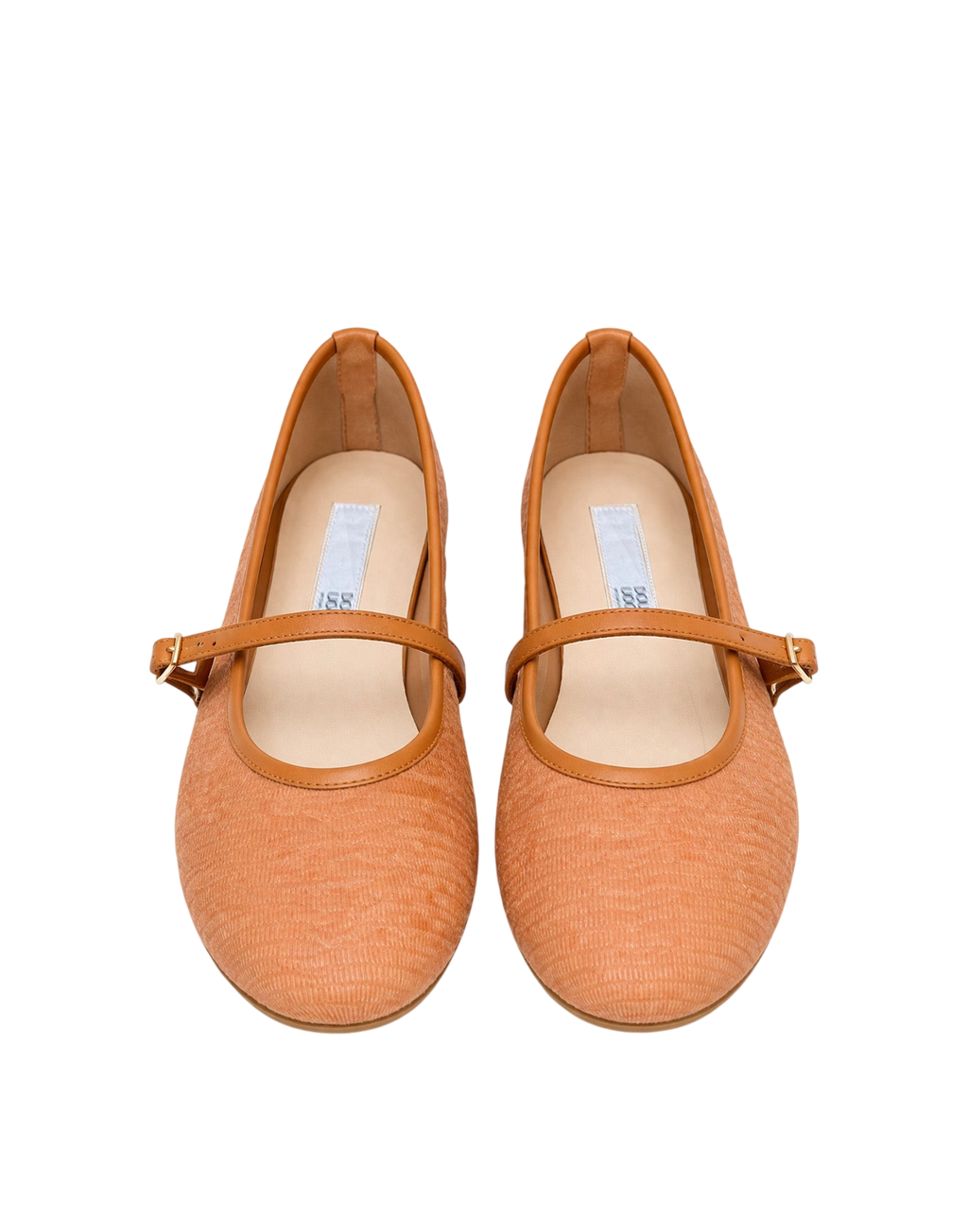 Ballerine Mary Jane in Tessuto Mattone