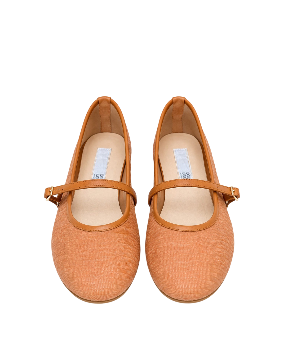 Ballerine Mary Jane in Tessuto Mattone