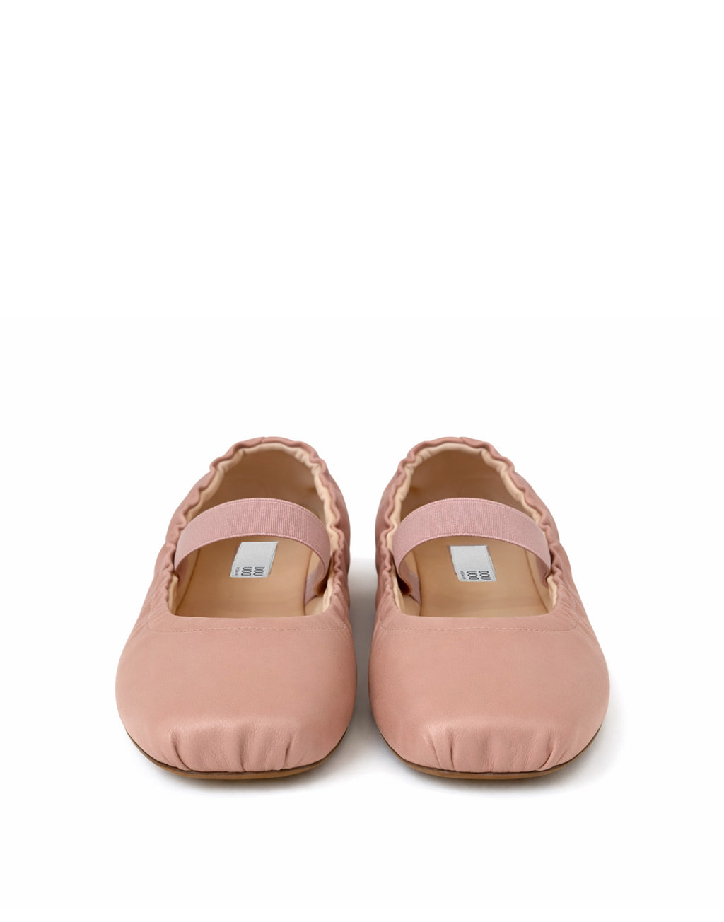 Ballerine Arricciate con Cinturino Cipria