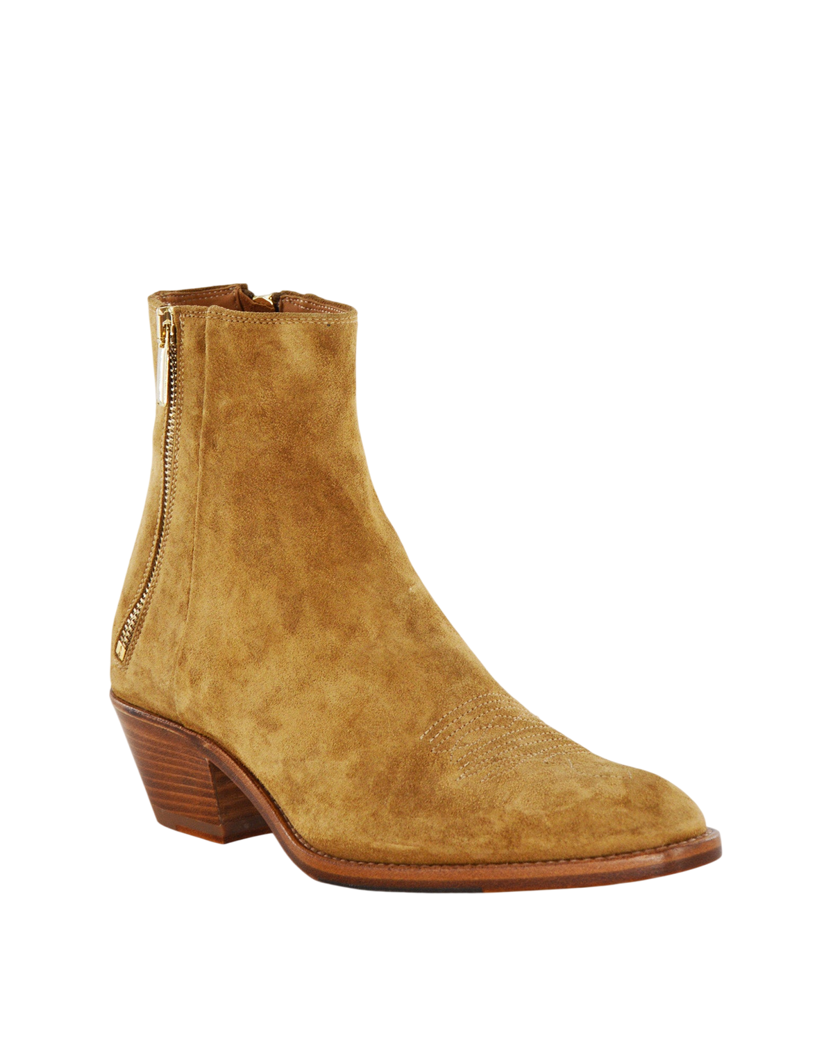 Recife Suede Double Zip Cowboy Boots