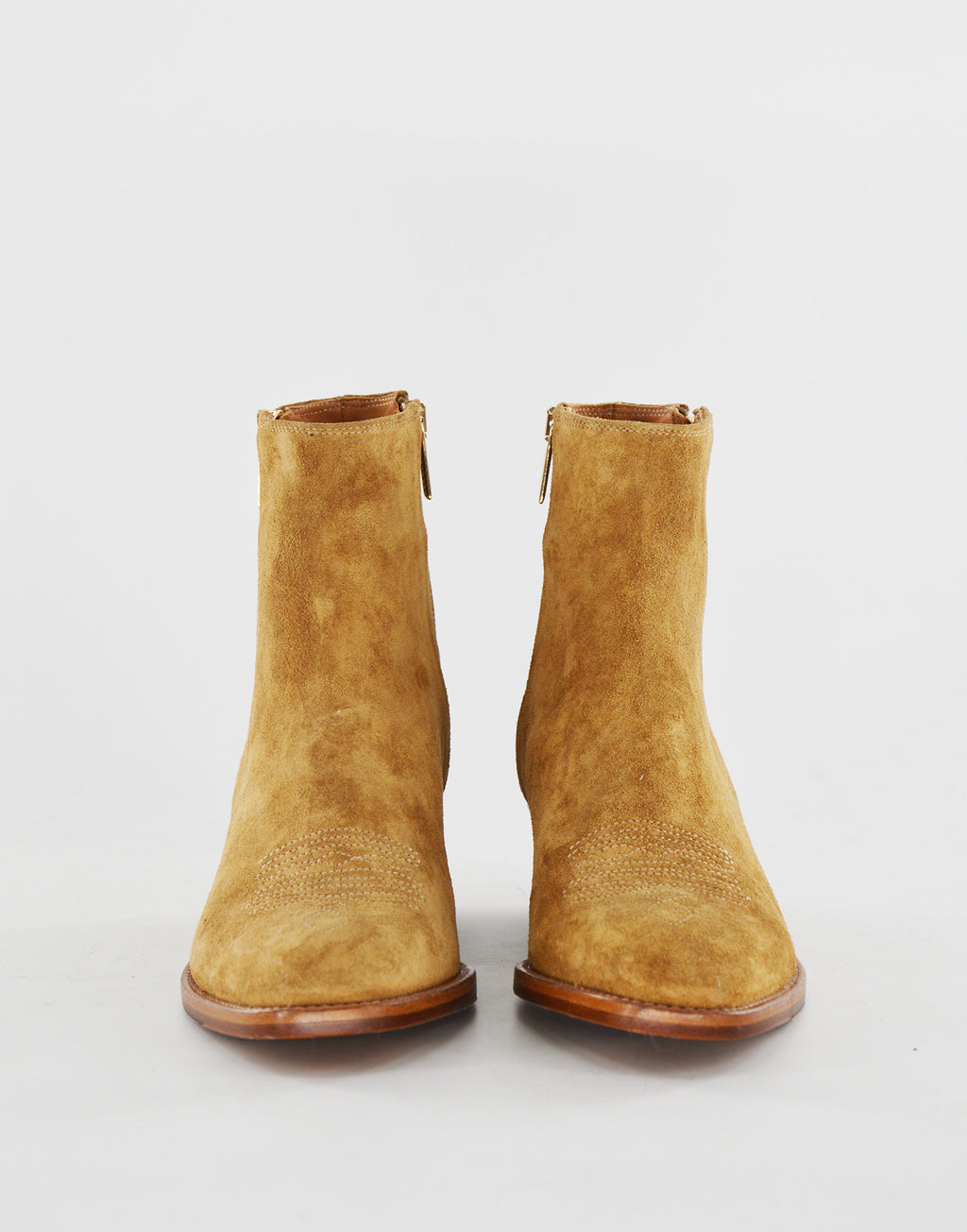 Stivaletti Texani Doppia Zip in Crosta Recife