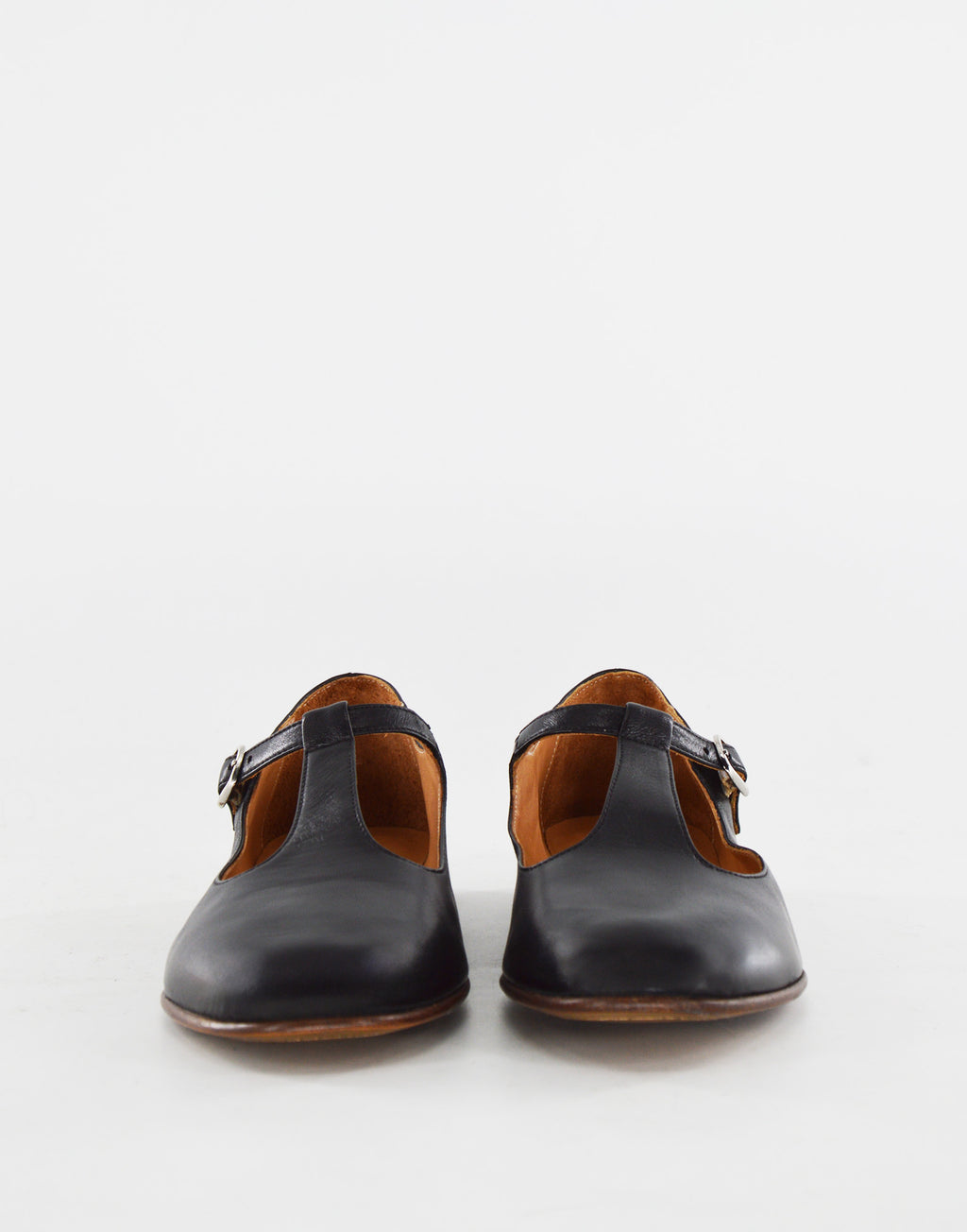 Ballerine T-Bar in Pelle Glam Nera