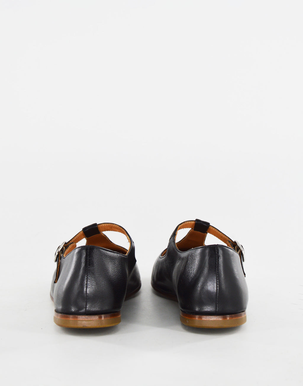 Ballerine T-Bar in Pelle Glam Nera