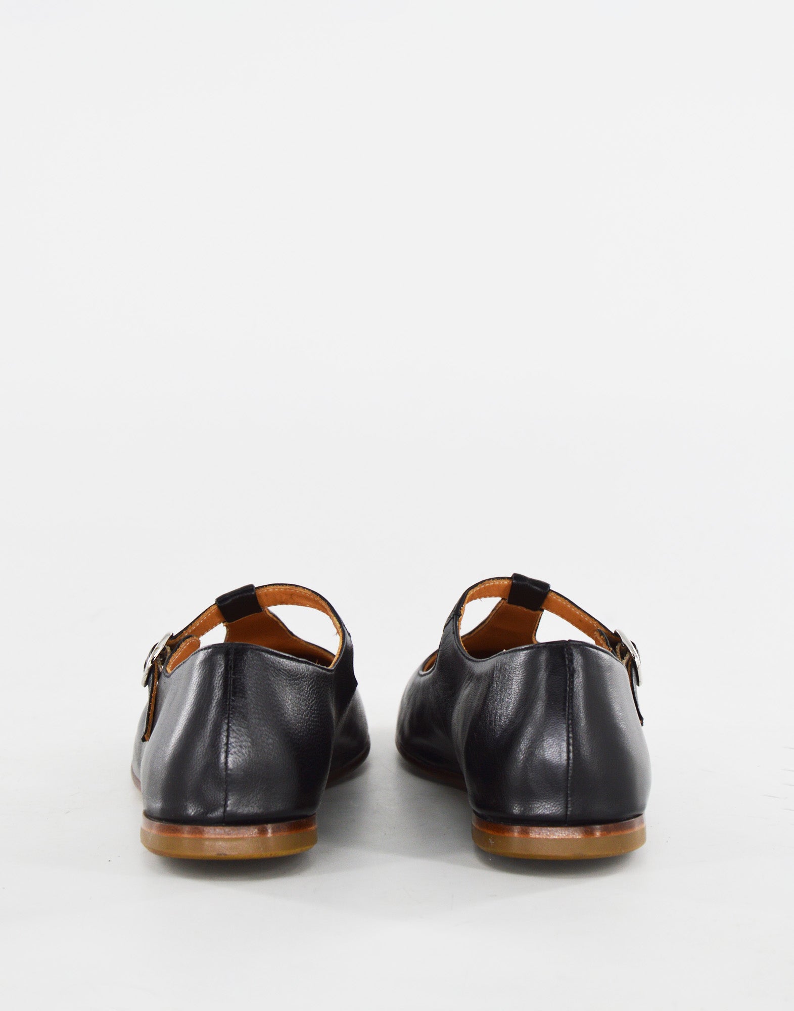 Ballerine T-Bar in Pelle Glam Nera