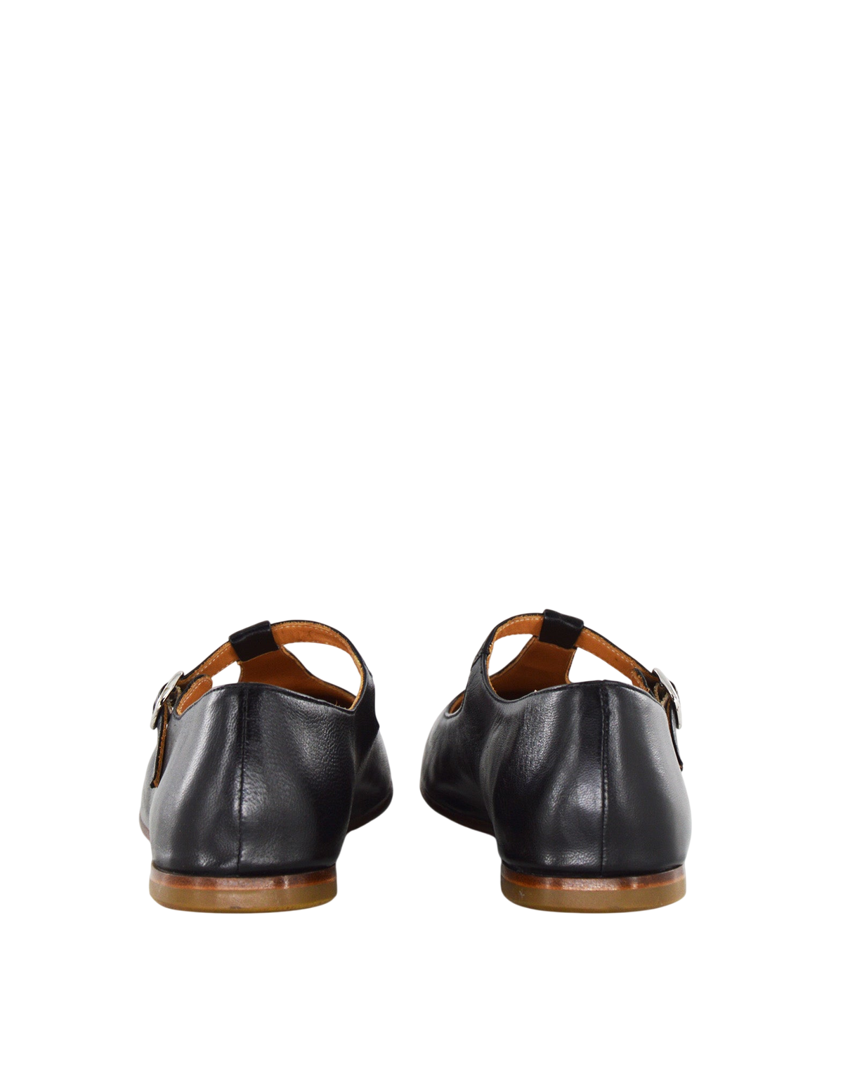 Ballerine T-Bar in Pelle Glam Nera