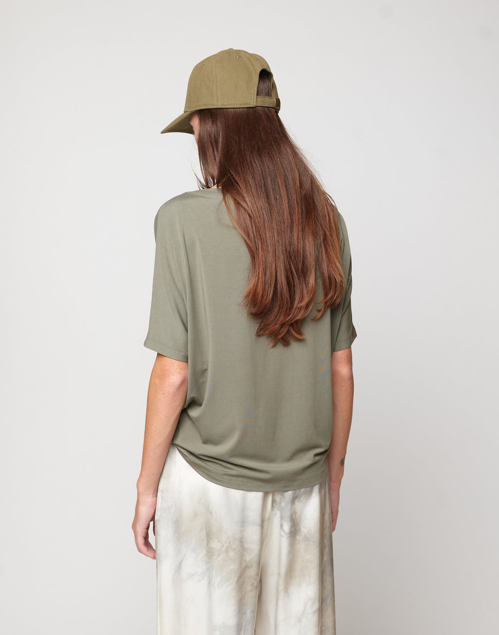 T-shirt Kimono in Bamboo Militare
