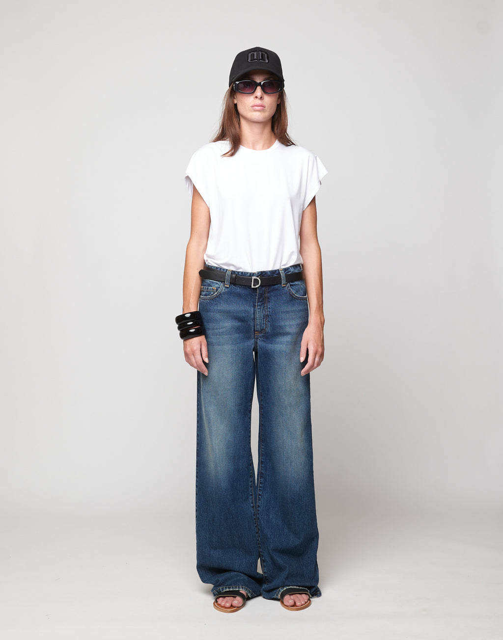 Top a Spalla Larga in Bamboo Off White