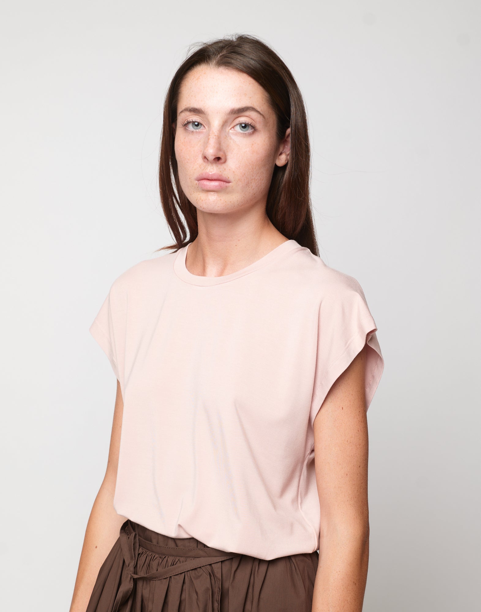 Top a Spalla Larga in Bamboo Petalo