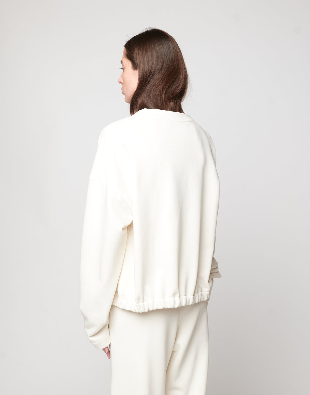 Cardigan in Felpa Light Logo DD Burro