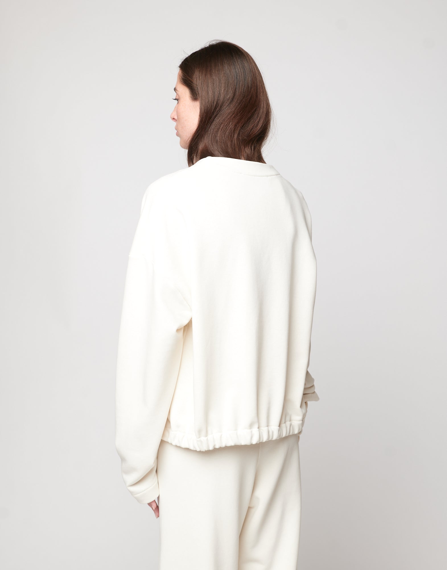 Cardigan in Felpa Light Logo DD Burro