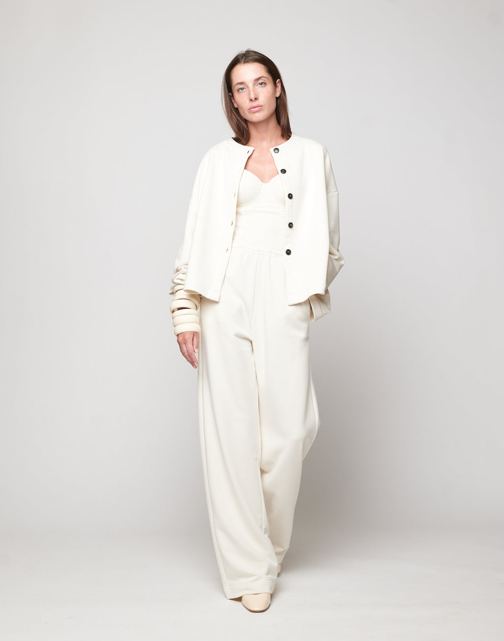 Cardigan in Felpa Light Logo DD Burro