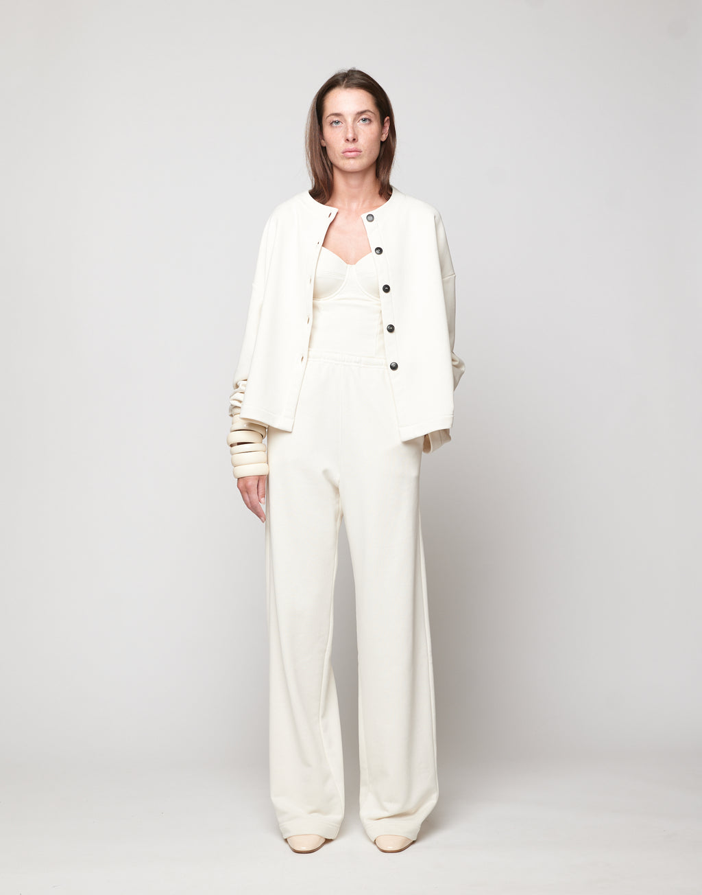 Cardigan in Felpa Light Logo DD Burro