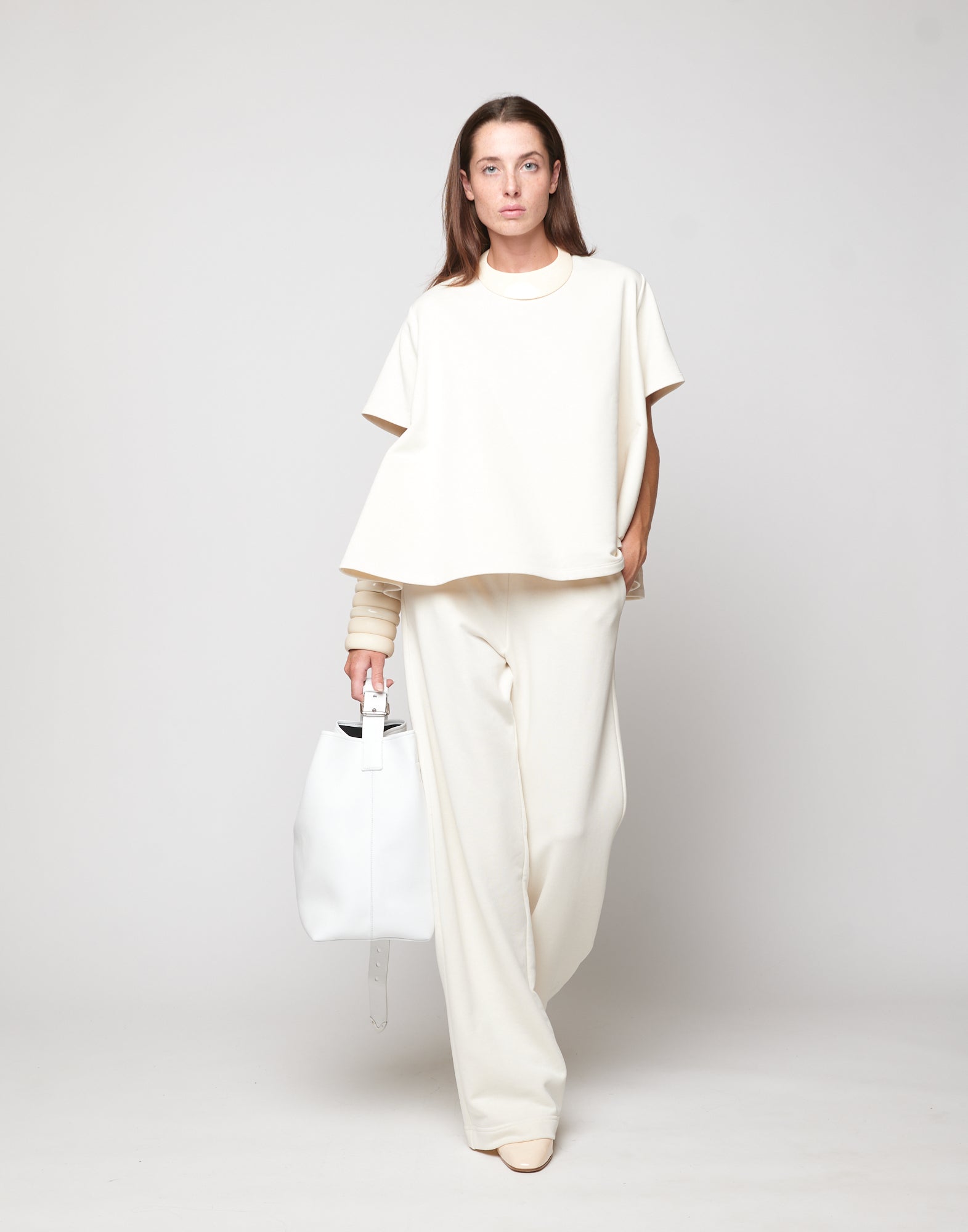 Casacca in Felpa Light con Sottoveste Burro