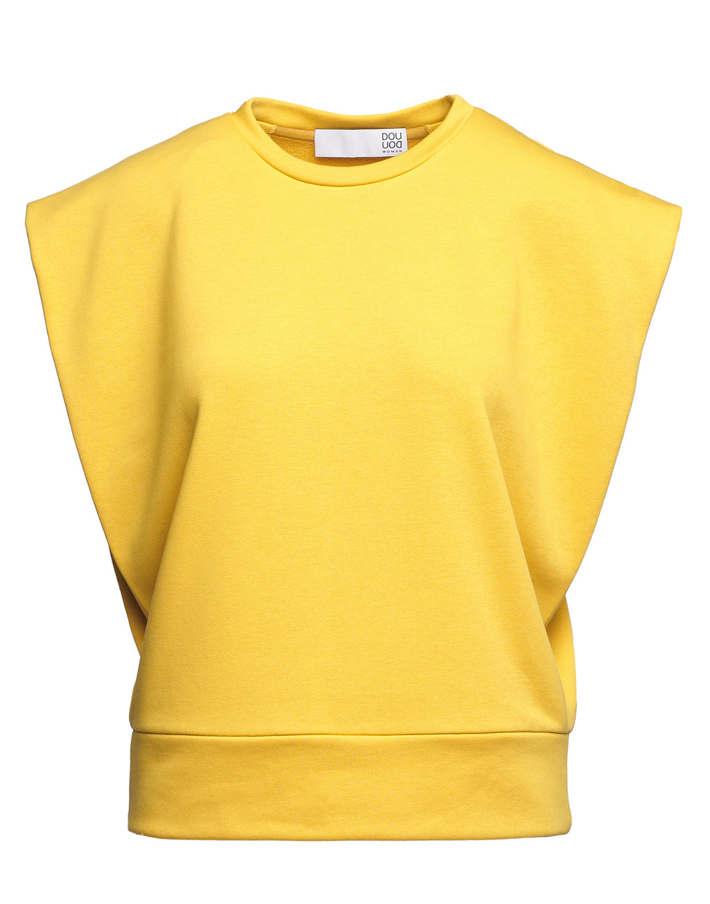 Top Gilet Girocollo in Felpa Light con Spalle Strutturate Sole