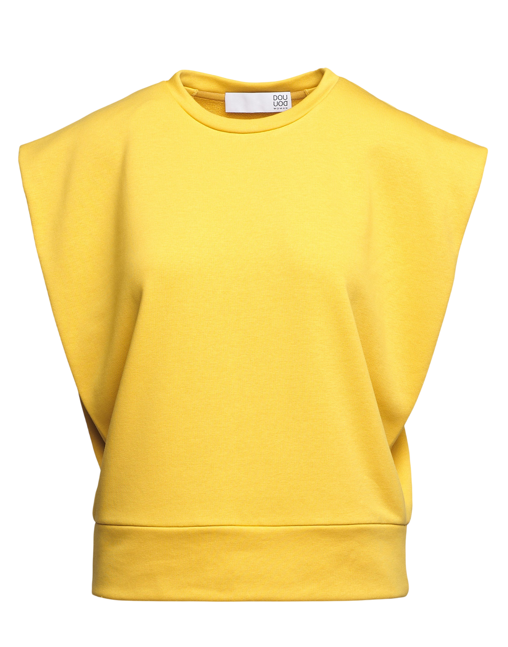 Top Gilet Girocollo in Felpa Light con Spalle Strutturate Sole