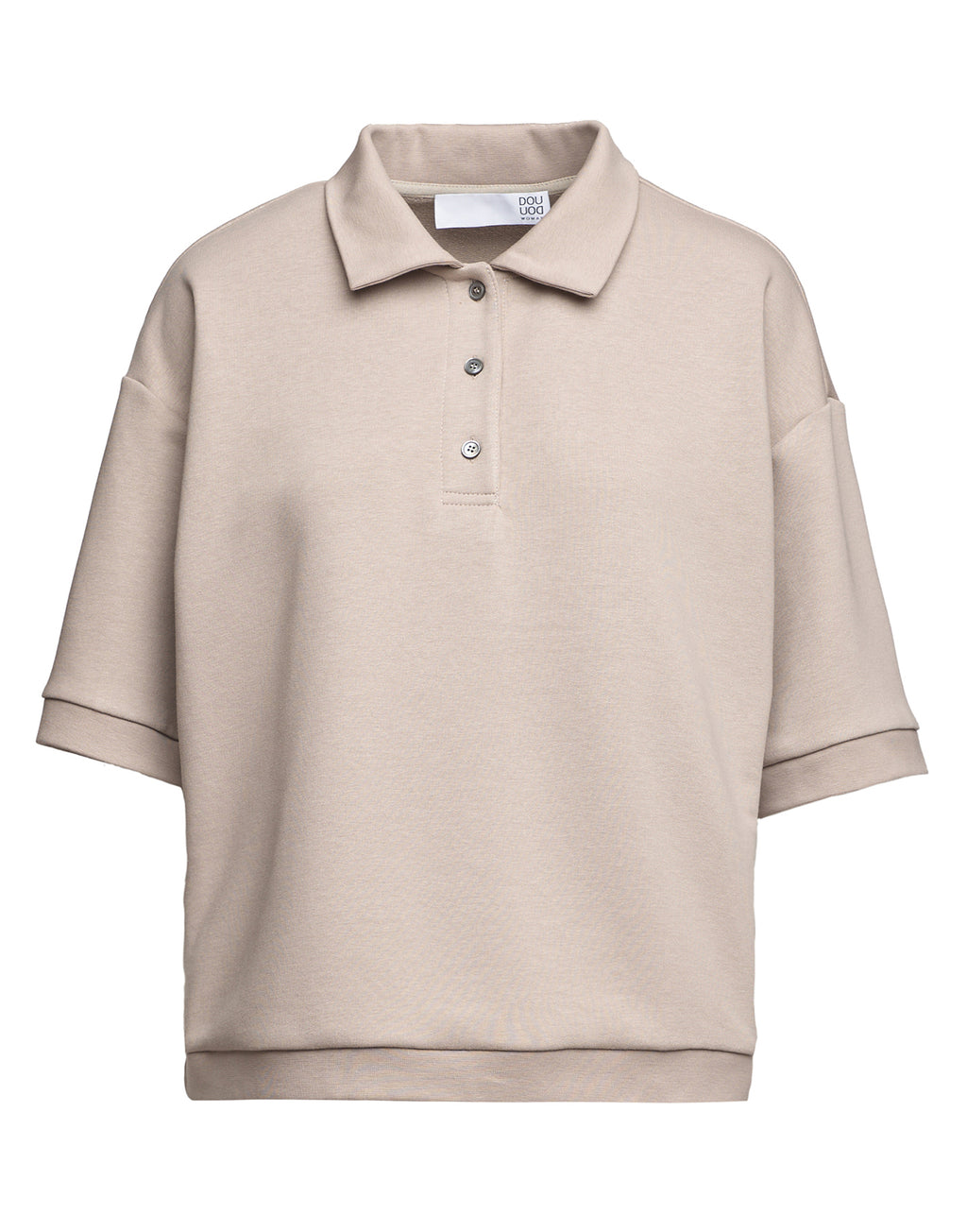 Polo in Felpa Light Logo DD Argilla