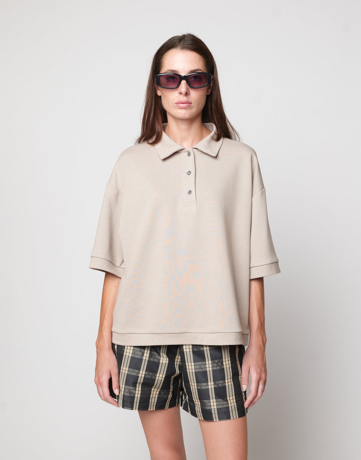 Lightweight Logo Sweat Polo Clay