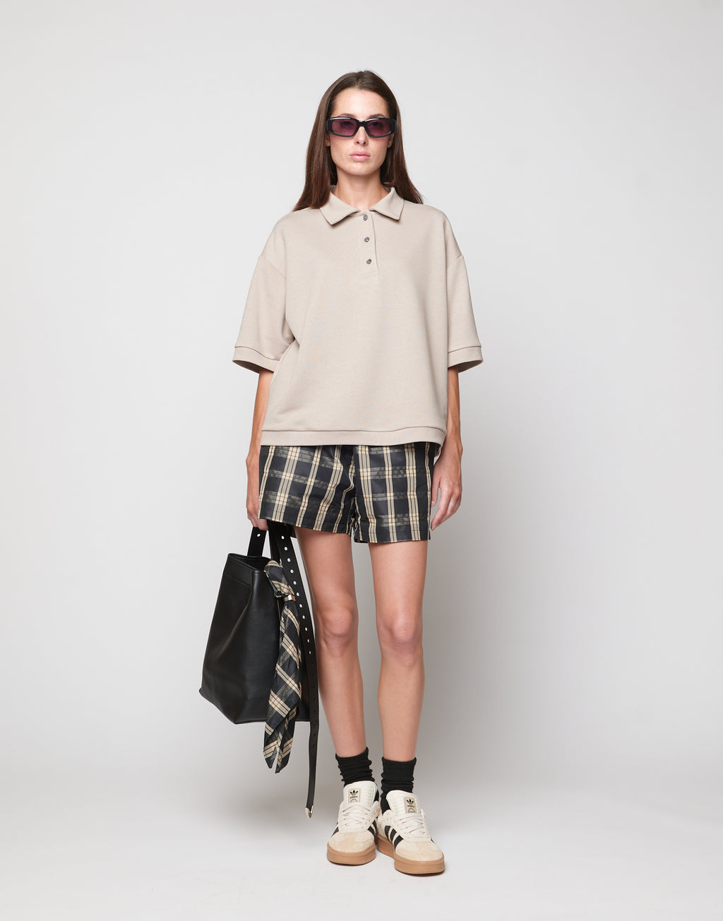 Polo in Felpa Light Logo DD Argilla