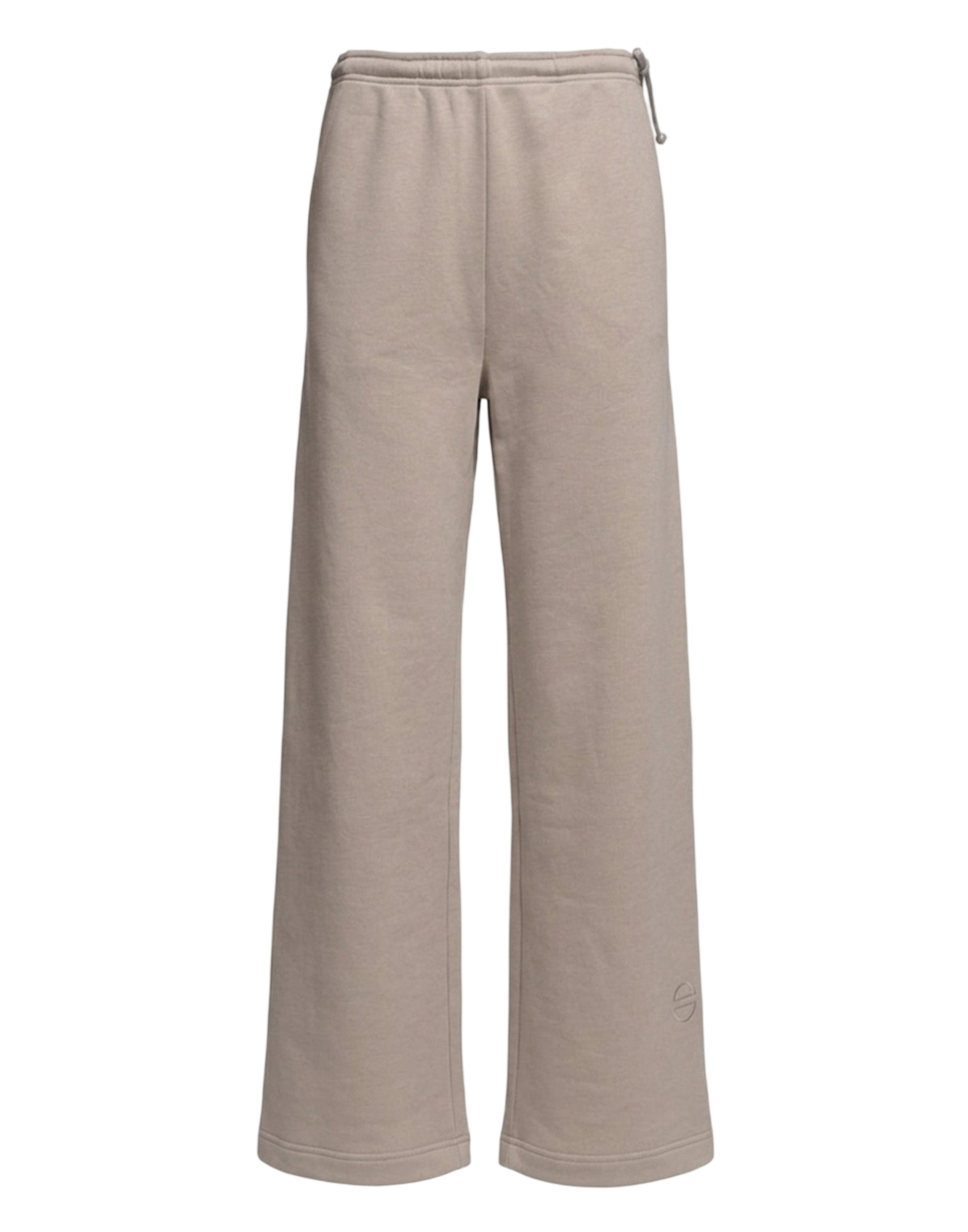 Pantalone Wide in Felpa Light Argilla