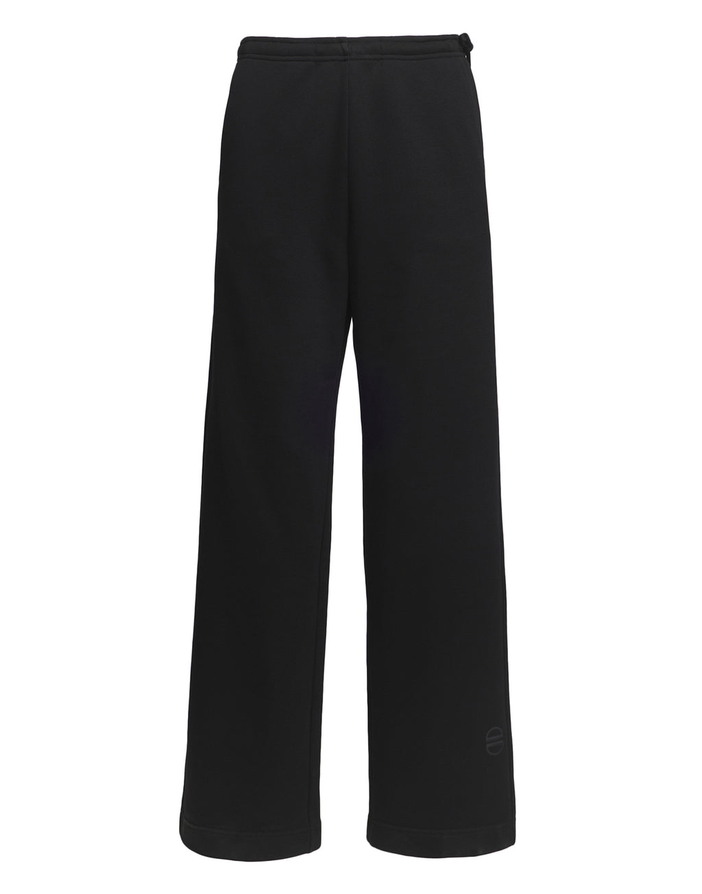Pantalone Wide in Felpa Light Nero