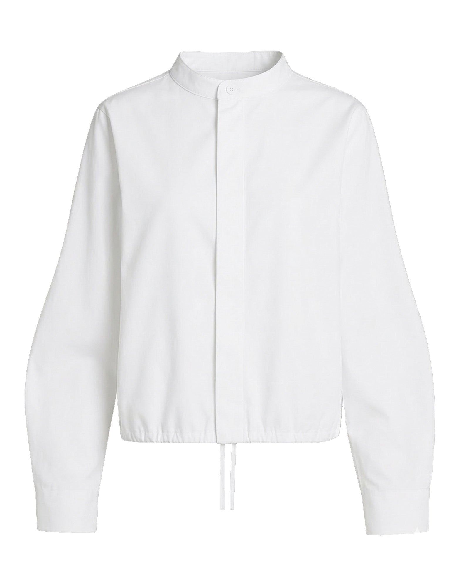 Camicia Maniche a Baloon in Popeline di Cotone Off White