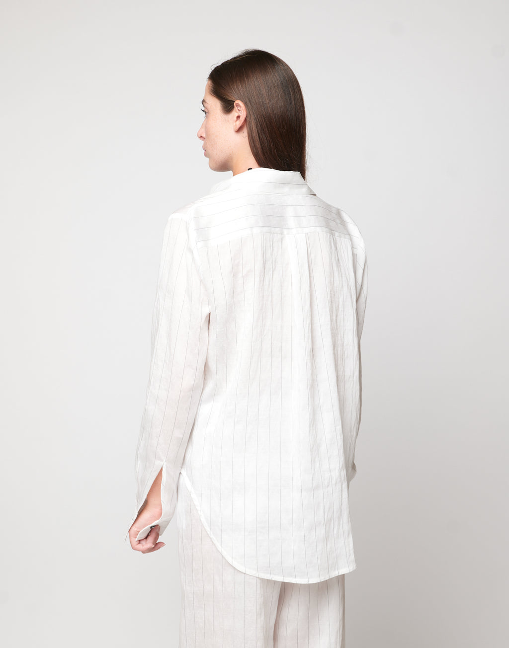 Camicia a Uomo in Gessato Lyocell