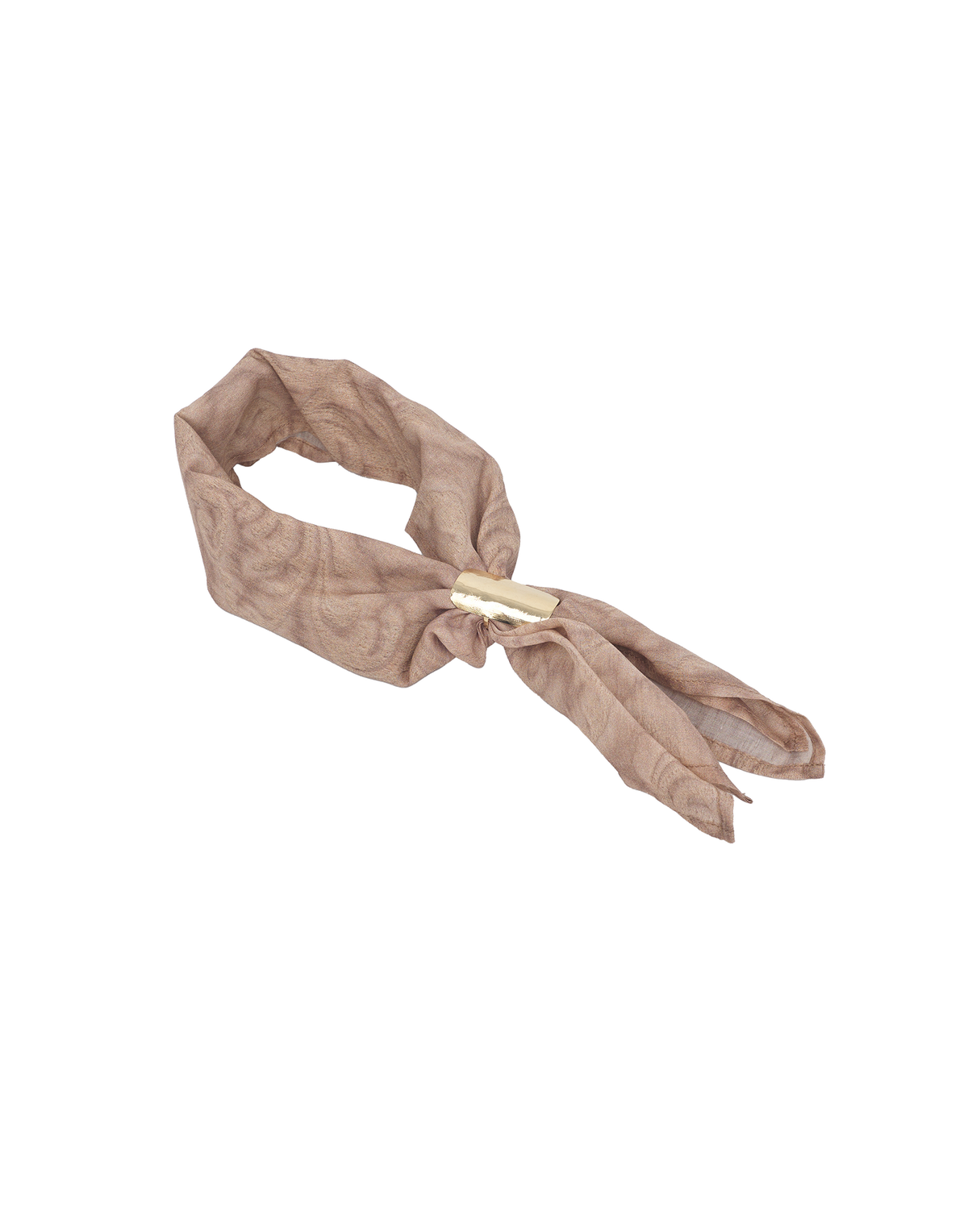 Cotton Muslin Scarf with Rope Cashmere Print
