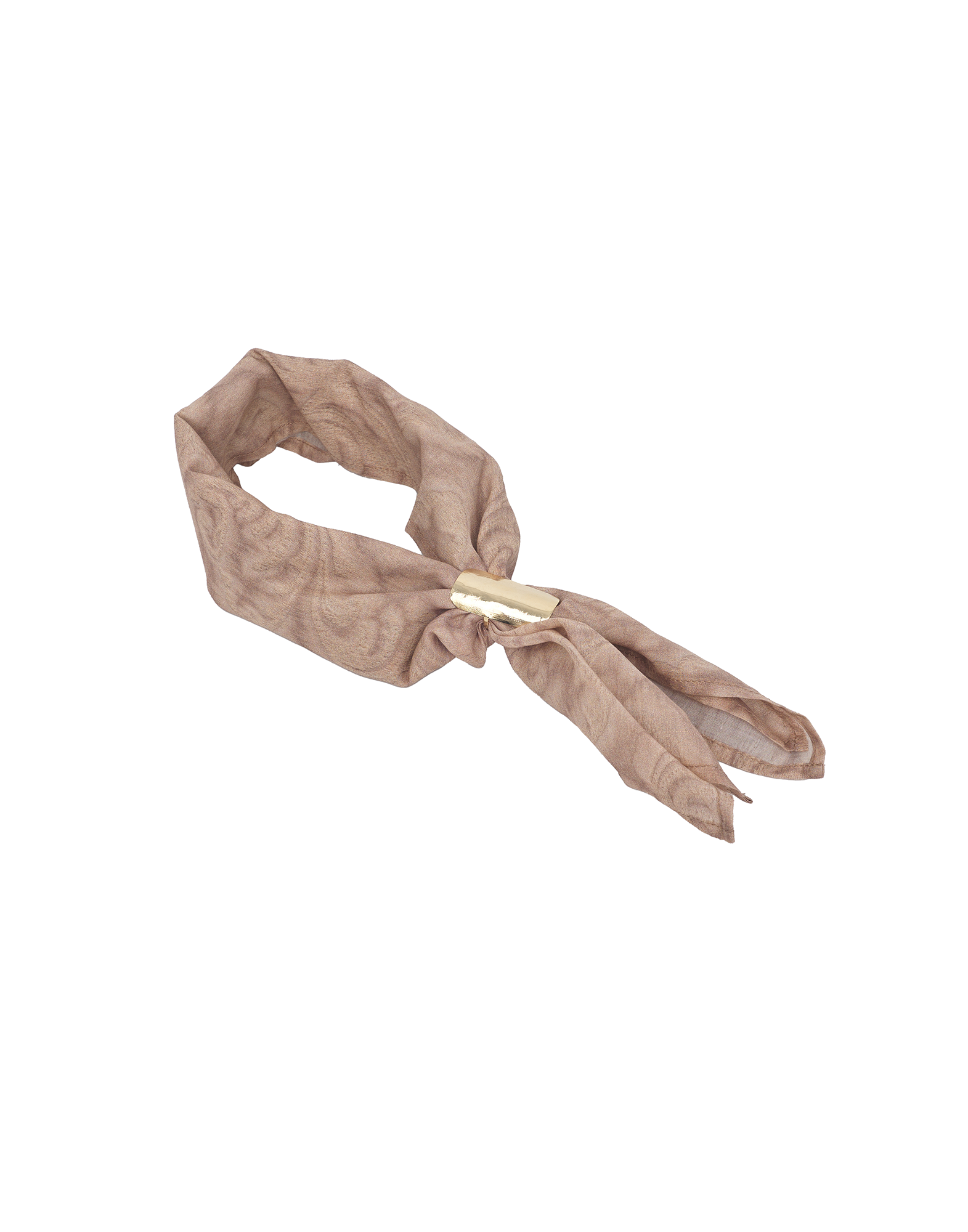 Foulard in Mussola di Cotone Stampa Cashmere Corda