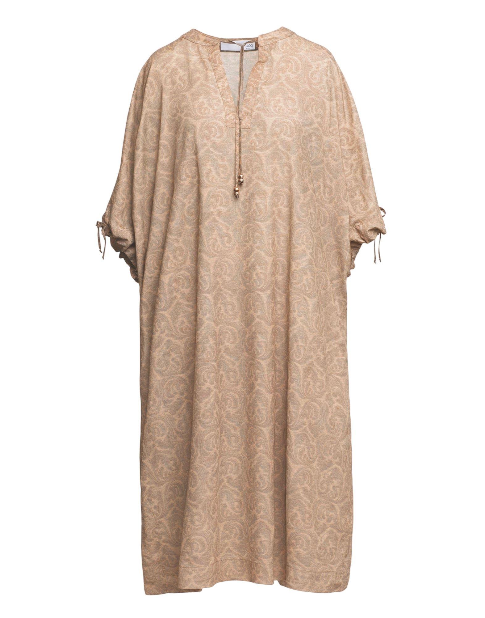 Caftano Kimono in Mussola Stampa Cashmere Corda