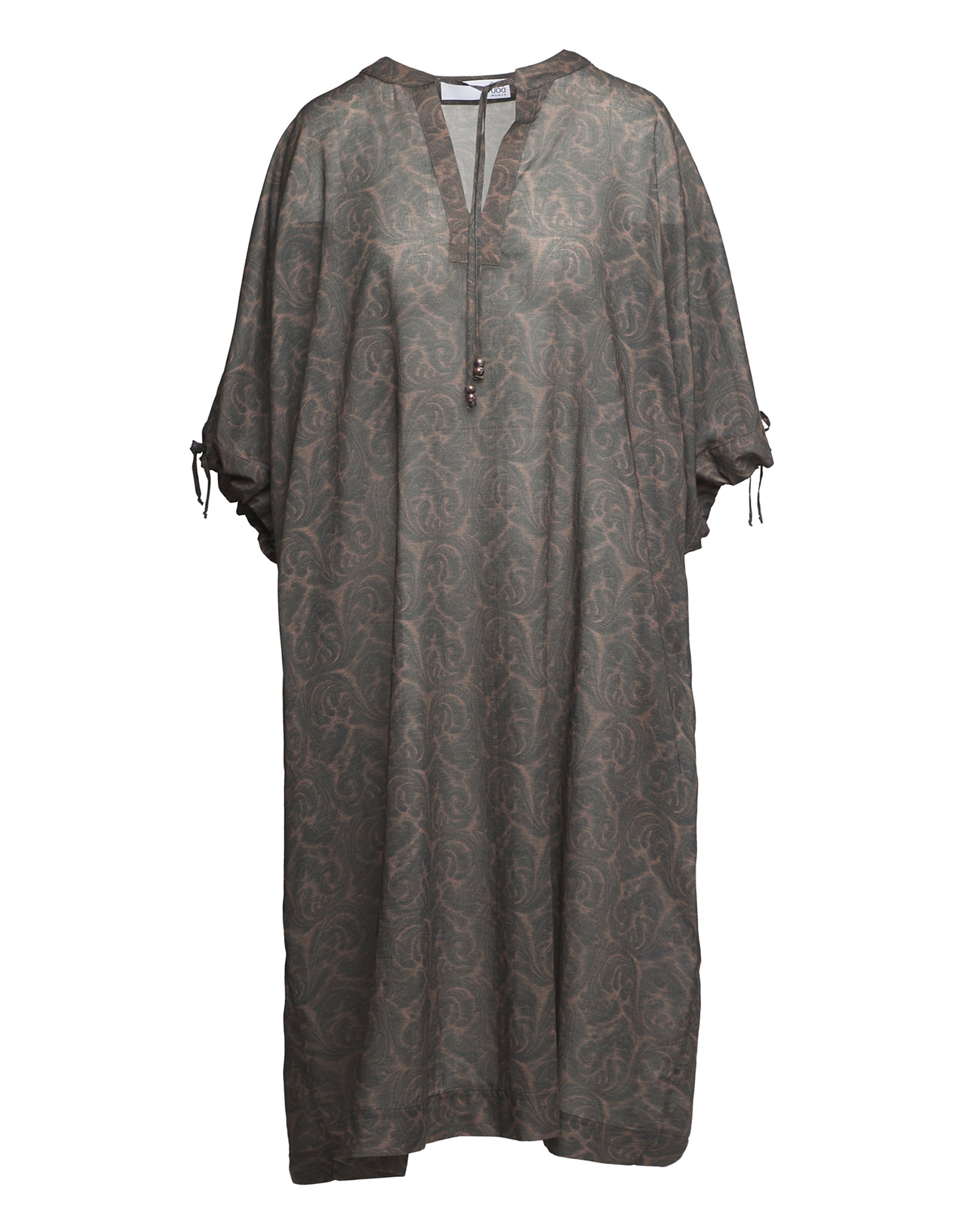 Caftano Kimono in Mussola Stampa Cashmere Ghisa