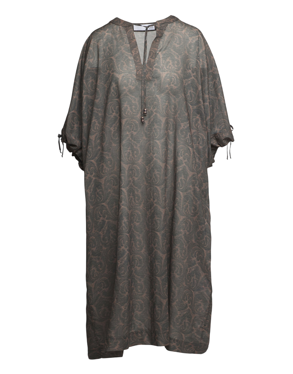 Kaftan Kimono en mousseline imprimé cachemire fonte