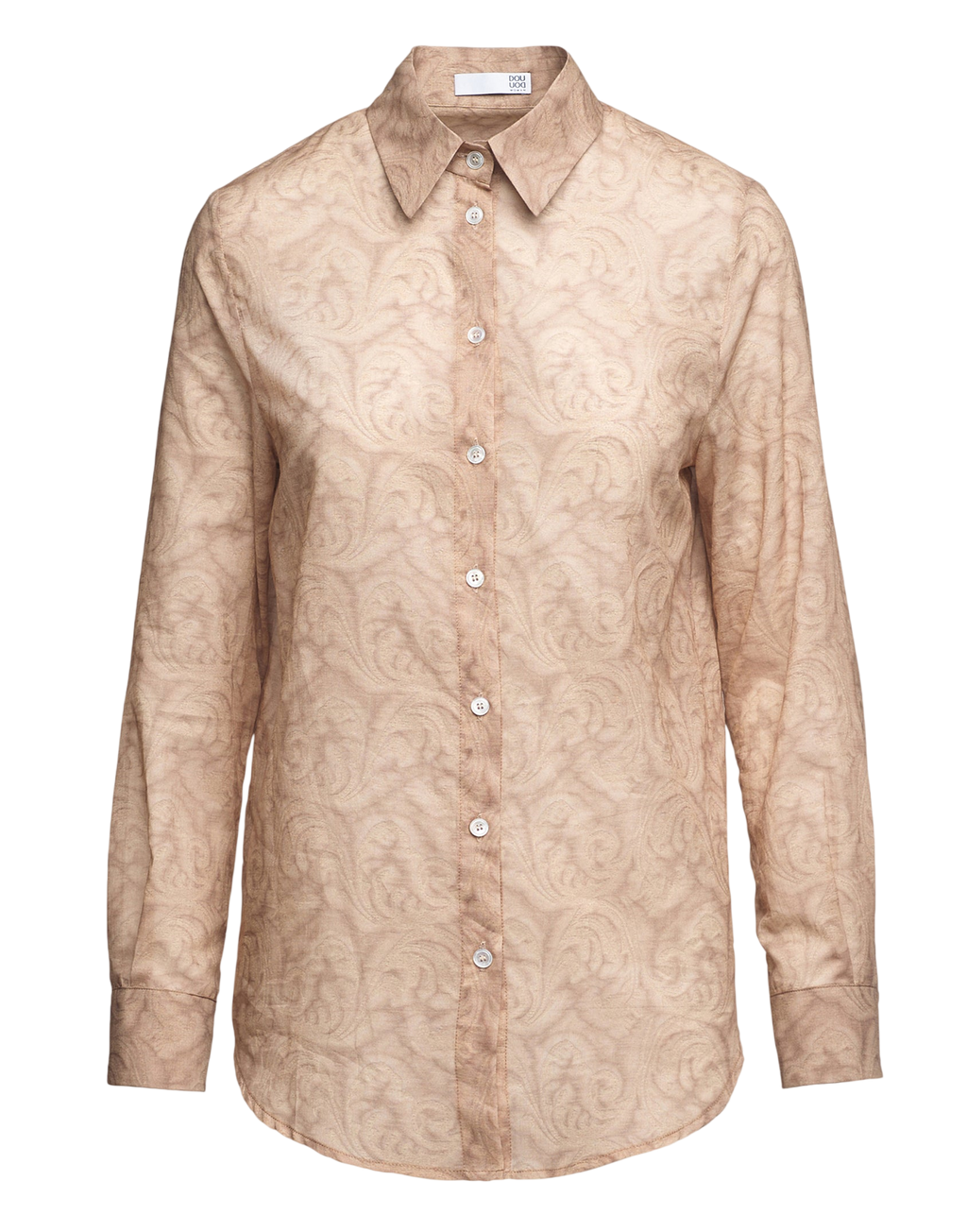 Chemise homme en mousseline imprimé cachemire corde
